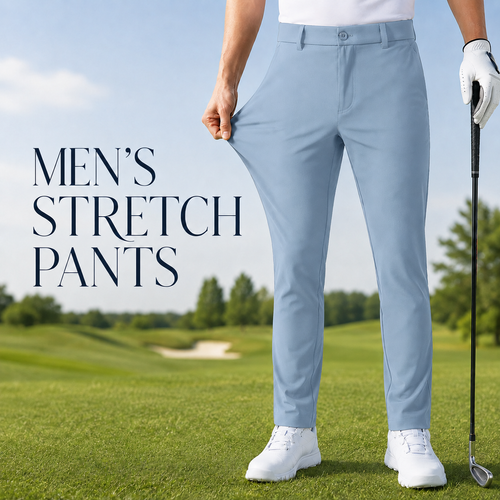 Men's Lightweight Stretch Golf Pants – Quick-drying and Breathable