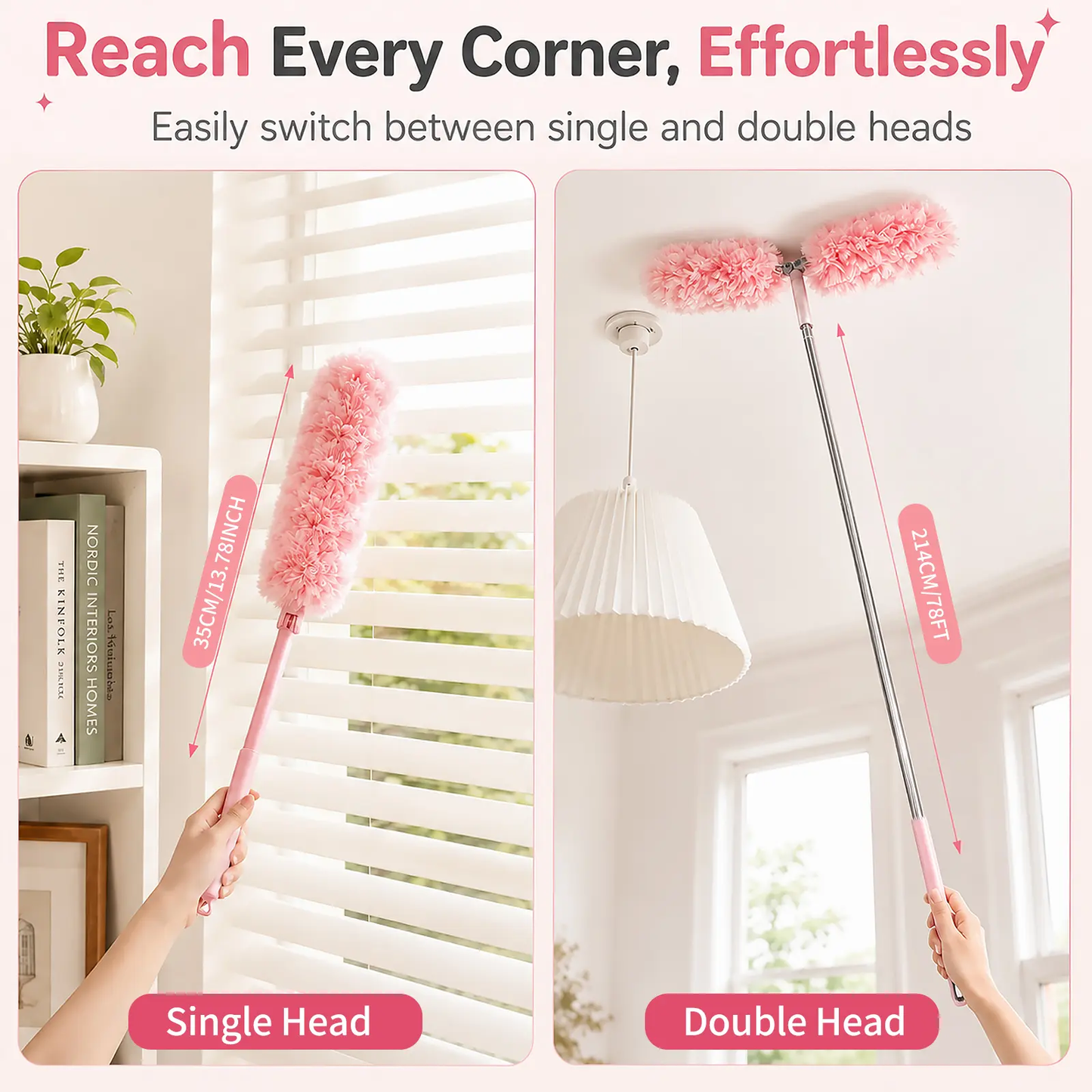 7FT Extendable Duster with 360° Flexible Head