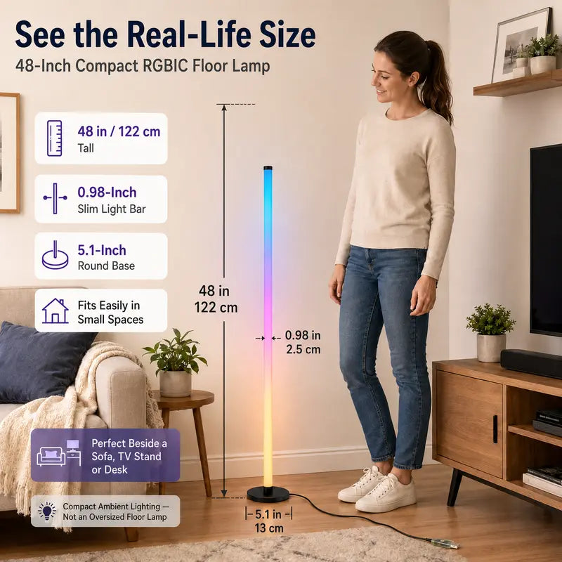 RGBIC Smart Floor Lamp — Turn Any Corner Into a Vibe