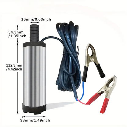 Portable Submersible Pump, Ideal for Diesel, Kerosene & Water
