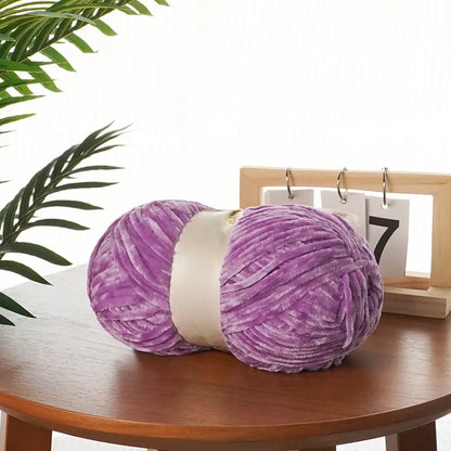 Chunky Chenille Velvet Yarn for DIY Crochet &amp; Knitting