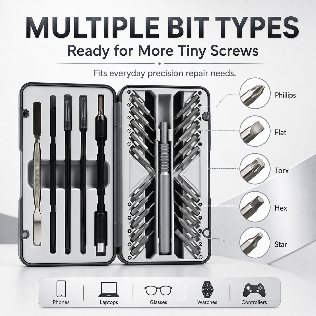 26PCS Multi-Functional Complete Disassembly, Assembly, And Repair Tool Kit