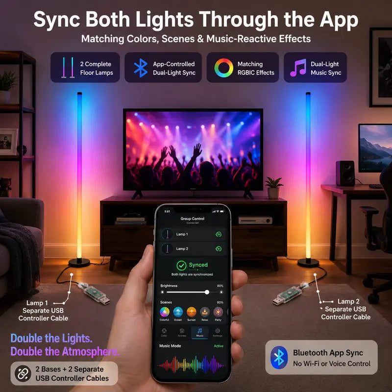 RGBIC Smart Floor Lamp — Turn Any Corner Into a Vibe