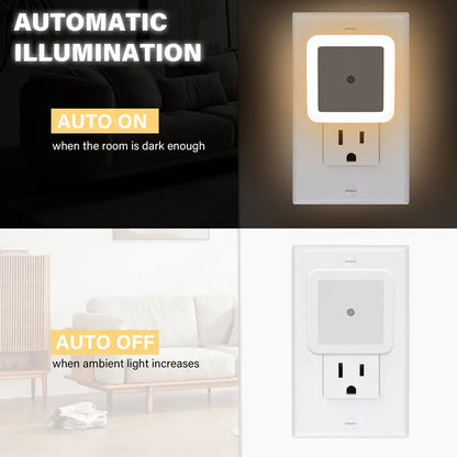 Bamafrontierma™ Night Lights Plug into Wall-Auto-On/Off
