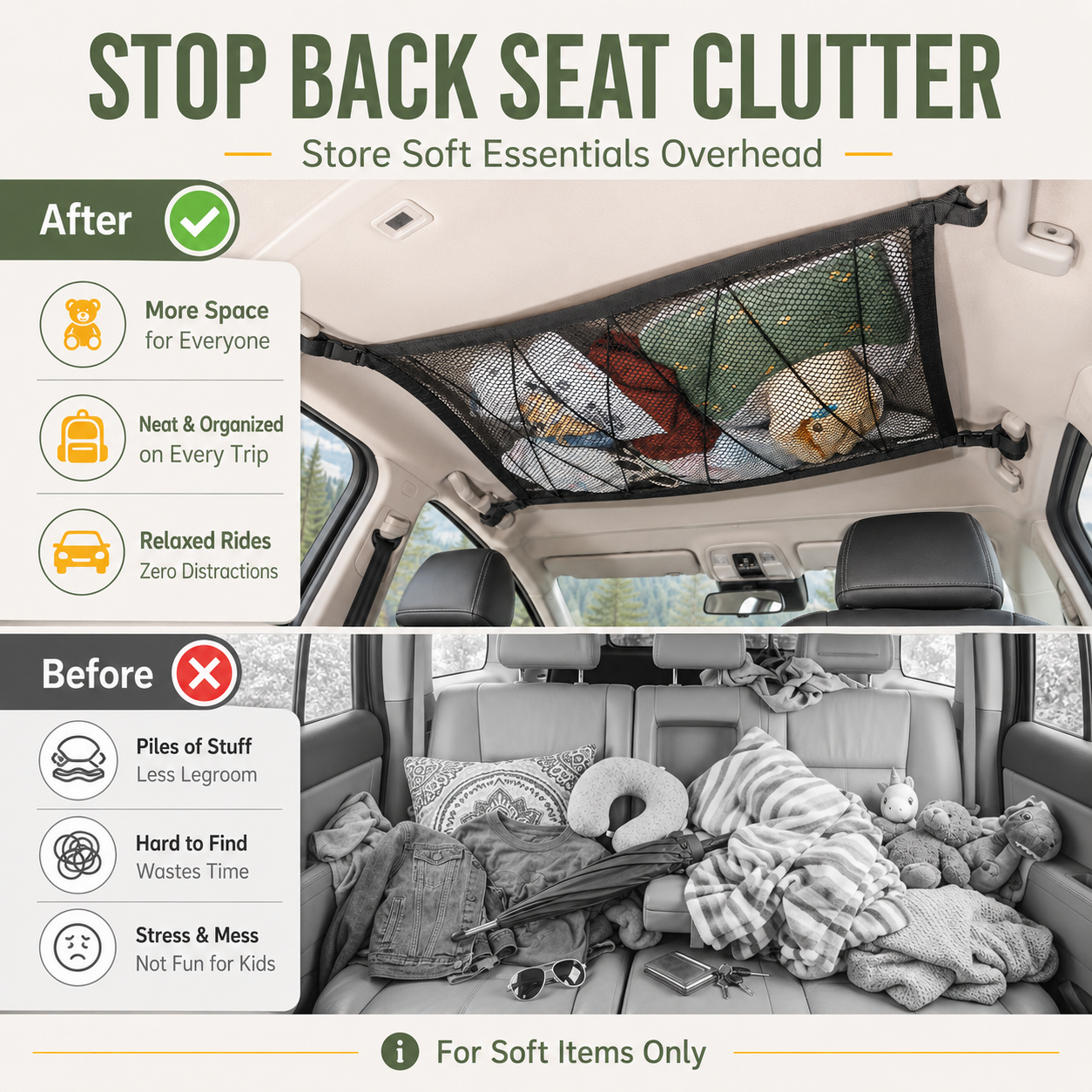 Extra Overhead Car Storage Without Losing Passenger Legroom