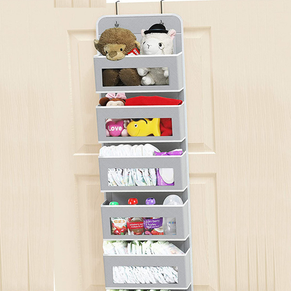 Large capacity hanging storage bag behind the door