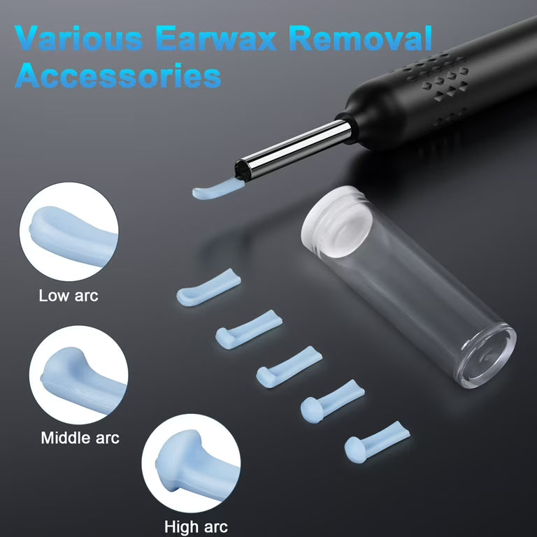1080P HD Smart Ear Cleaner Camera - Safe ABS Visual Earwax Removal Kit with 8 Professional Tips & Certified Safety