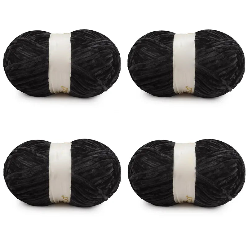 Chunky Chenille Velvet Yarn for DIY Crochet &amp; Knitting
