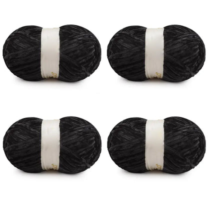 Chunky Chenille Velvet Yarn for DIY Crochet &amp; Knitting