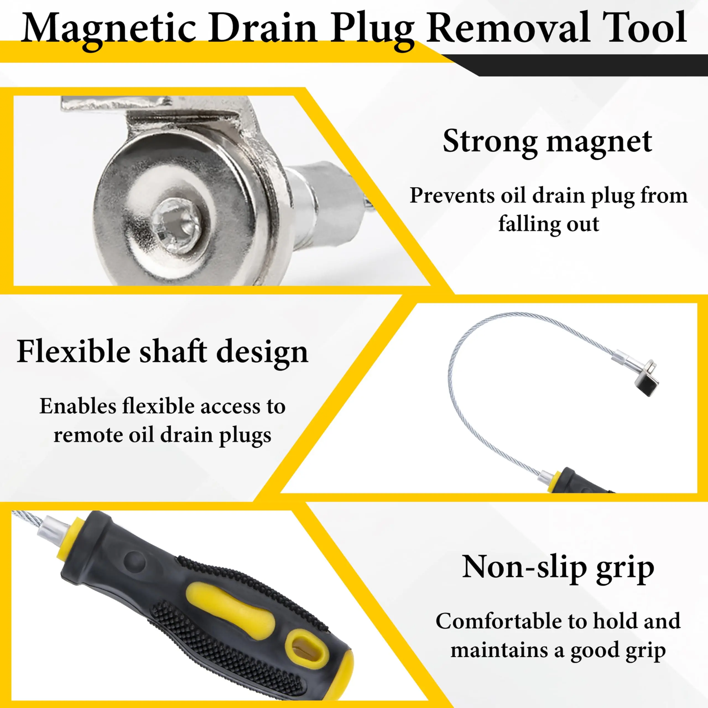 🧲Strong Magnetic Oil Drain Plug Remover Tool🧲