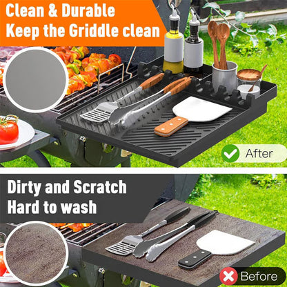 🌞Summer Sale 49% OFF🍖Silicone BBQ Side Shelf Mat — Keep Tools Clean & Close