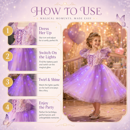 Magical Light-Up Princess Twirl Dress