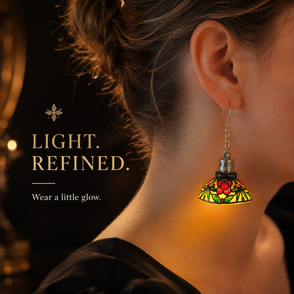 Tiny Glowing Lampshade Earrings That Turn Heads Everywhere