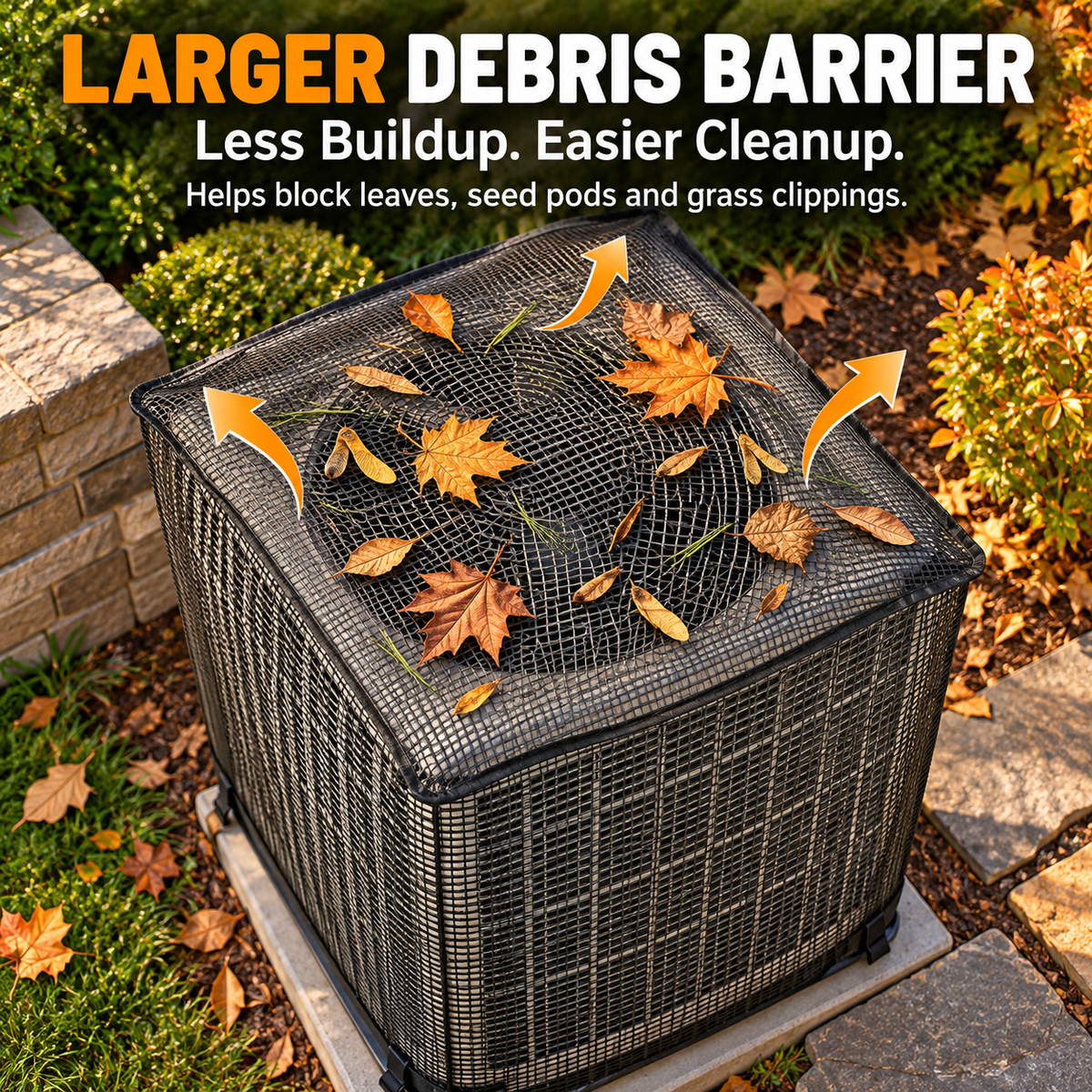Outdoor AC Mesh Cover for Cleaner, Better-Protected Units