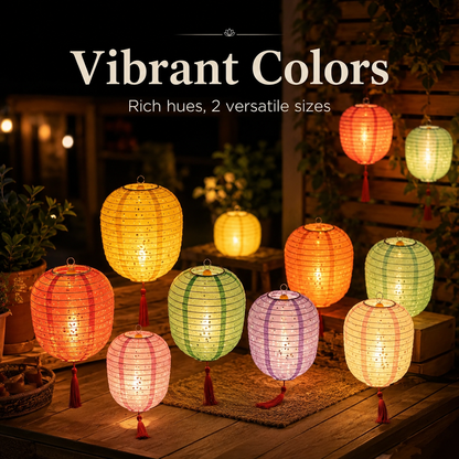 Handcrafted Hollow Paper Lantern Decor（Comes with LED bulbs）