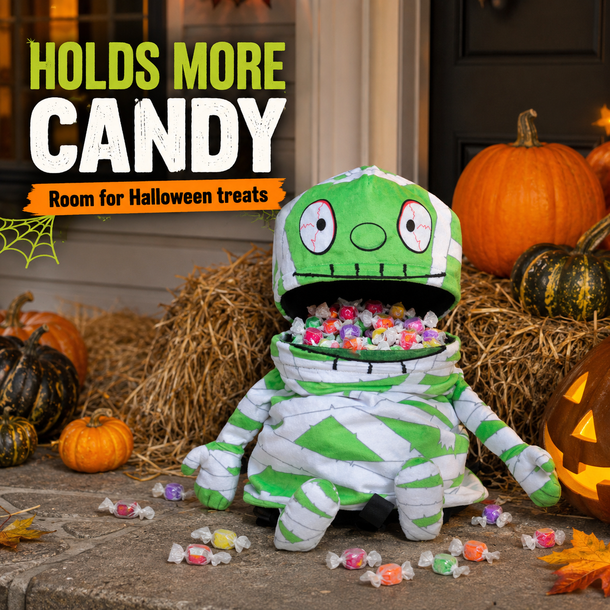 Kids Halloween Trick-or-Treat Plush Backpack Bag