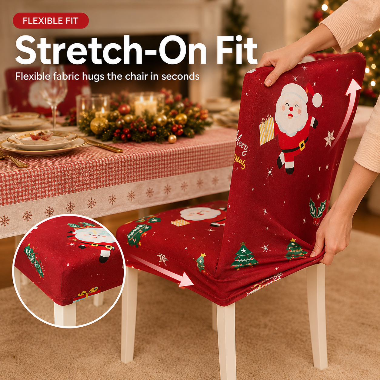 Turn Everyday Dining Chairs Into Christmas Décor