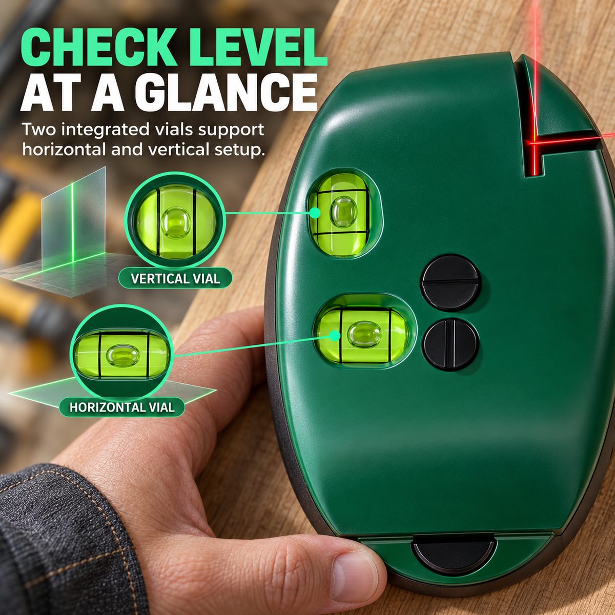 90° Laser Angle Level – Fast, Precise DIY Alignment Tool