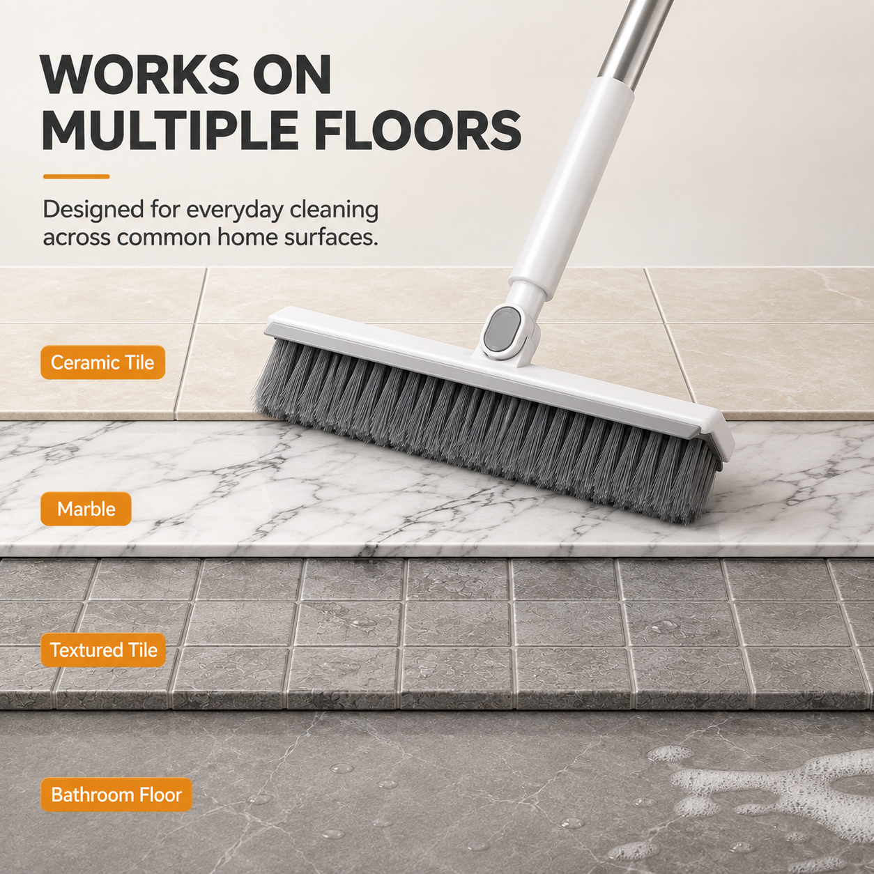 360° Rotating V-Shaped Grout Brush for Effortless Multi-Surface Deep Cleaning