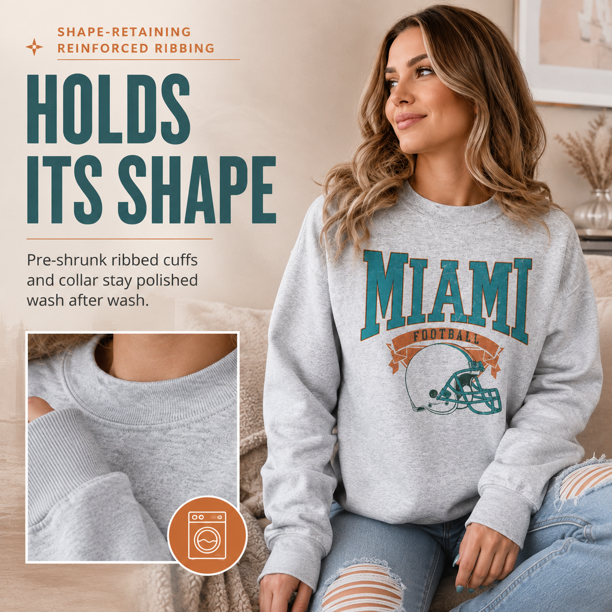 Vintage U.S. City Graphic Oversized Sweatshirt
