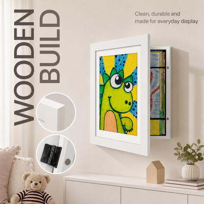 Kids Art Frame Front Opening - Display &amp; Store Artwork