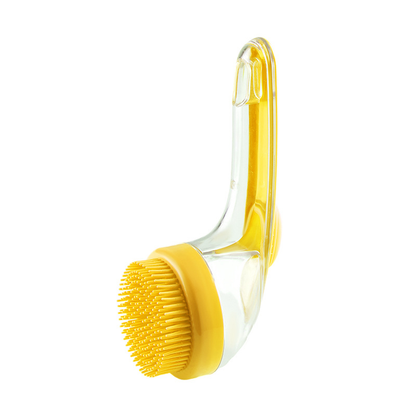 Pet Bath Brush with Shampoo Dispenser – Gentle Grooming & Massage Tool