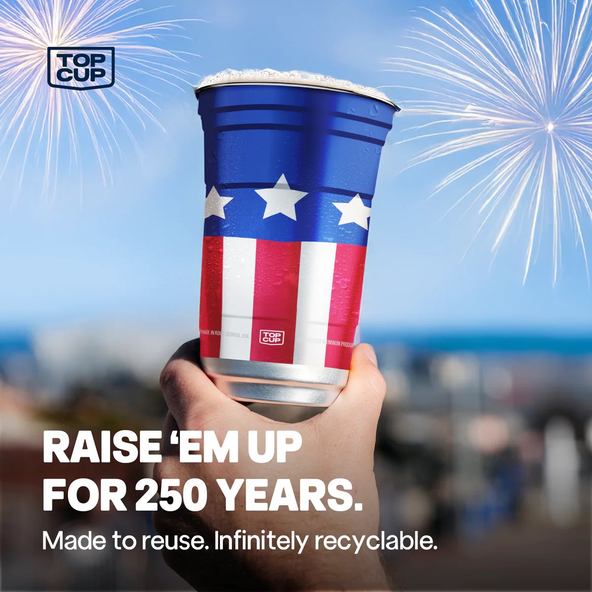 ⚡️Independence Day 49% OFF- 🦅 250th Anniversary Aluminum Party Cup — Reusable Patriotic Cups