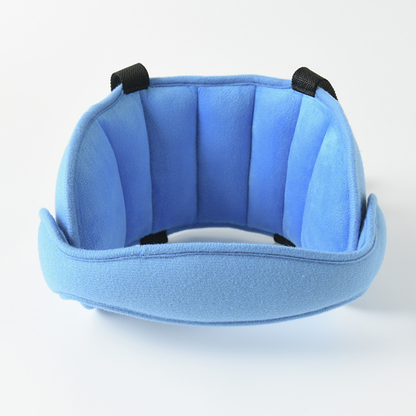 Child car seat headrest sleep support belt