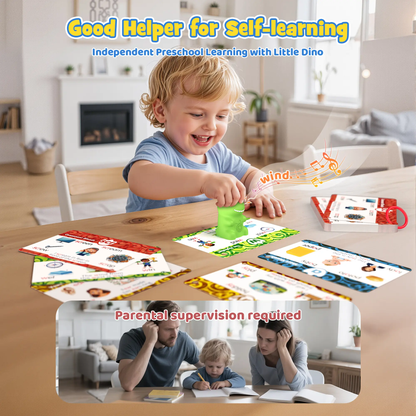 Dinosaur Interactive Learning Flashcard Set—Contains 592 words and phonics fun