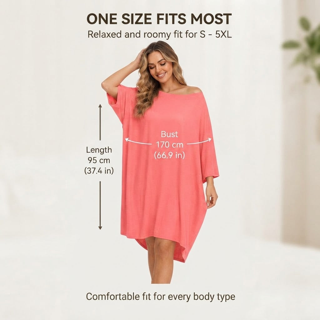 Ultra-Soft Oversized Lounge Tee for Two