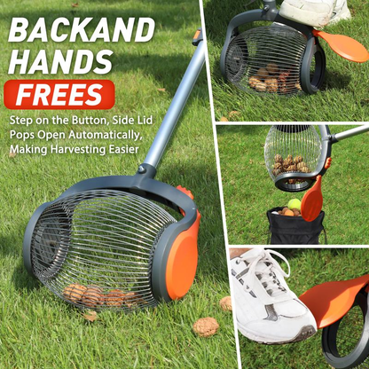 Acorn Picker Upper Roller（Suitable for 1" - 2.4" Walnuts,Hickory,Chestnuts,Pecan,Pinecone,Golf Ball）