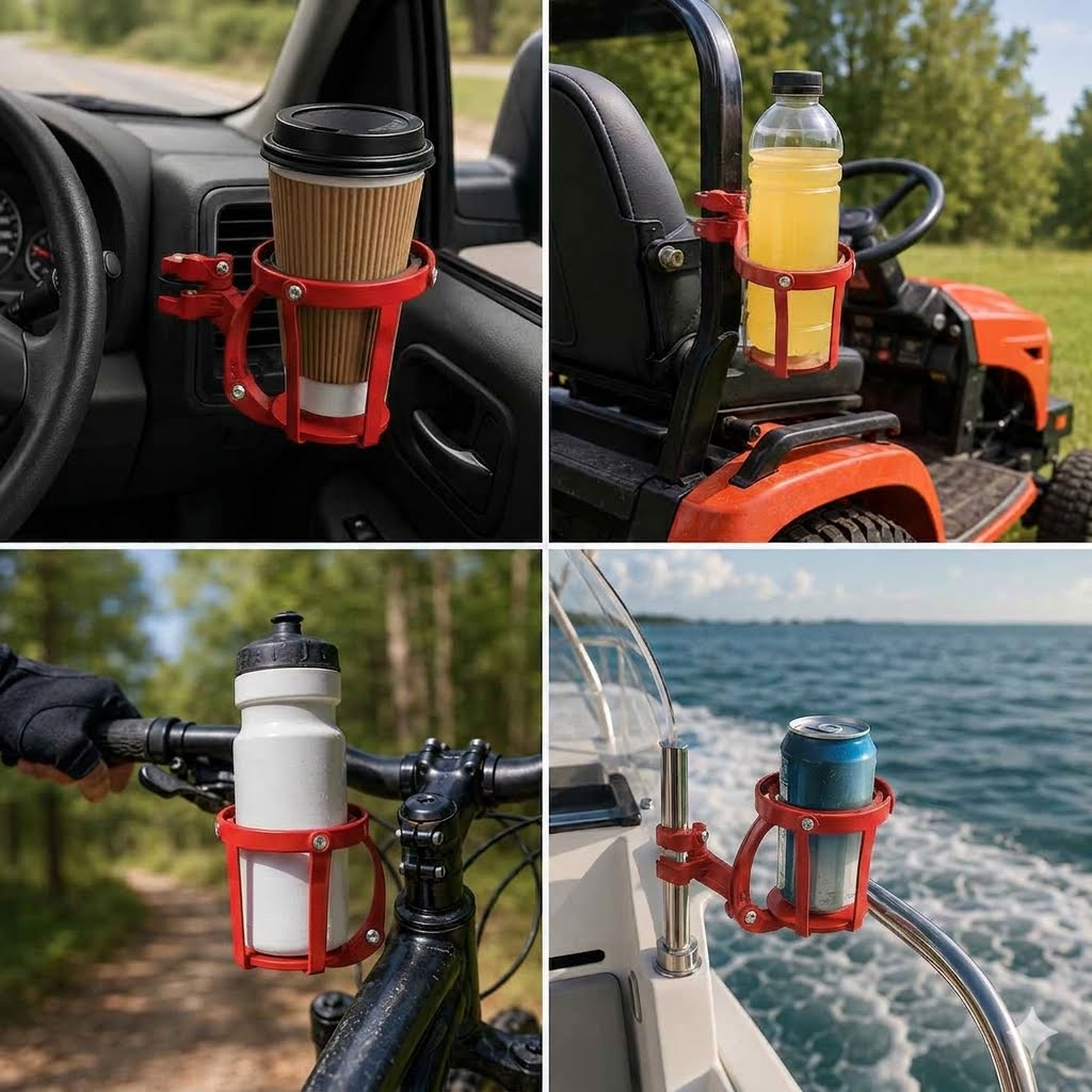 Gyroscopic Self-Leveling Cup Holder – Spill-Resistant Drink Holder for Any Ride