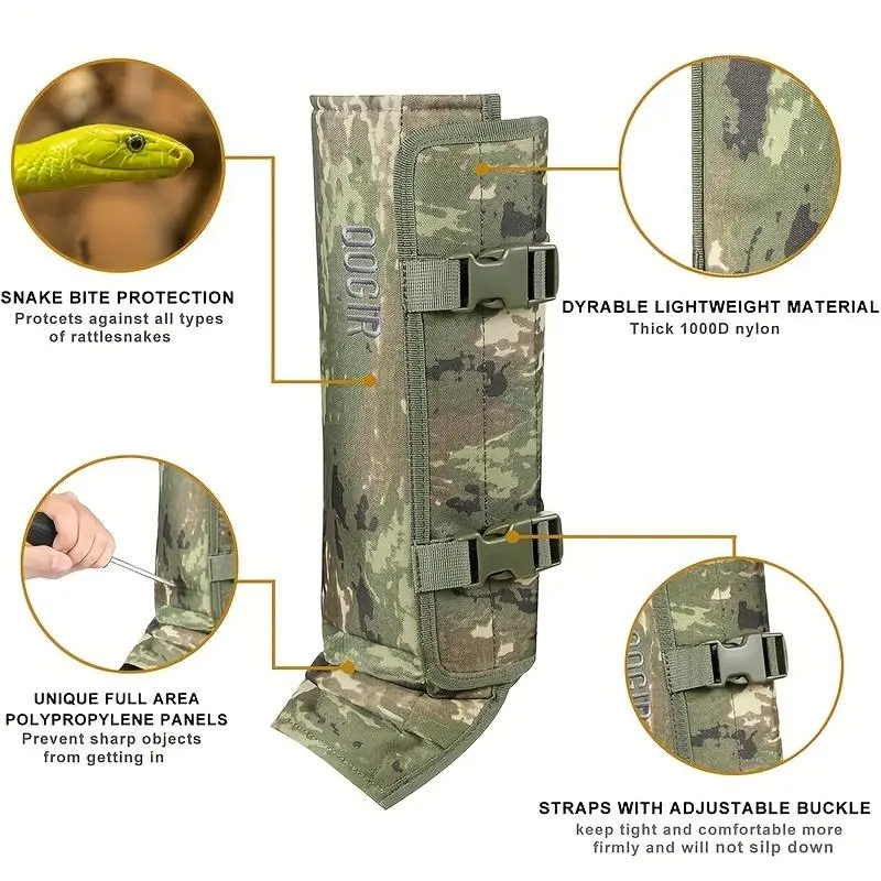 🛡️Unisex Adjustable Outdoor Snake-Resistant Leg Gaiters🛡️