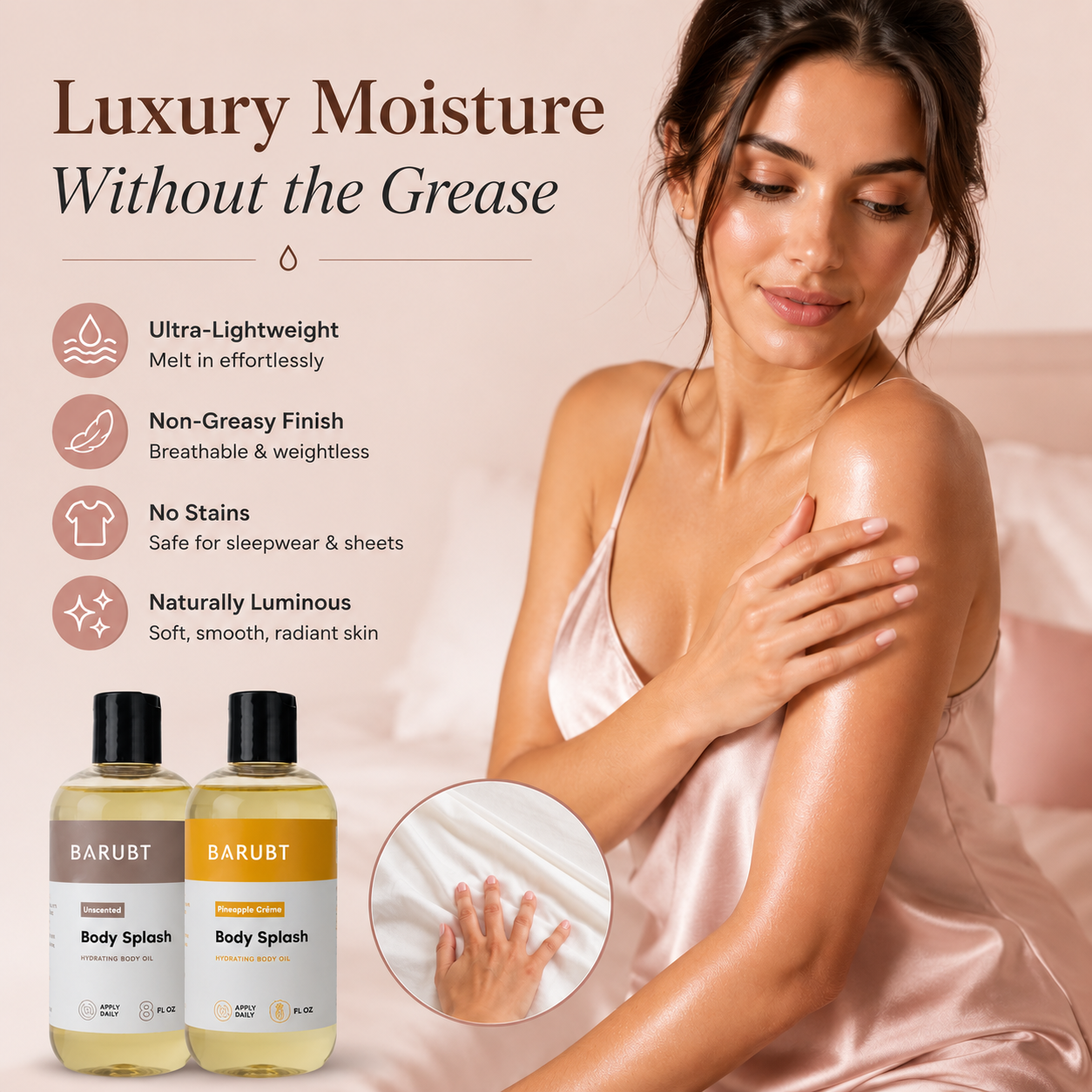 Deep Moisture Body Oil for Dry, Mature Skin — Soft, Glowing & Never Greasy