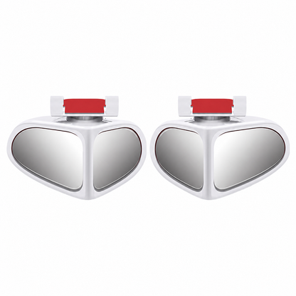 2 PCS 360° Rotating Dual-Lens Rearview Assist Blind Spot Mirror