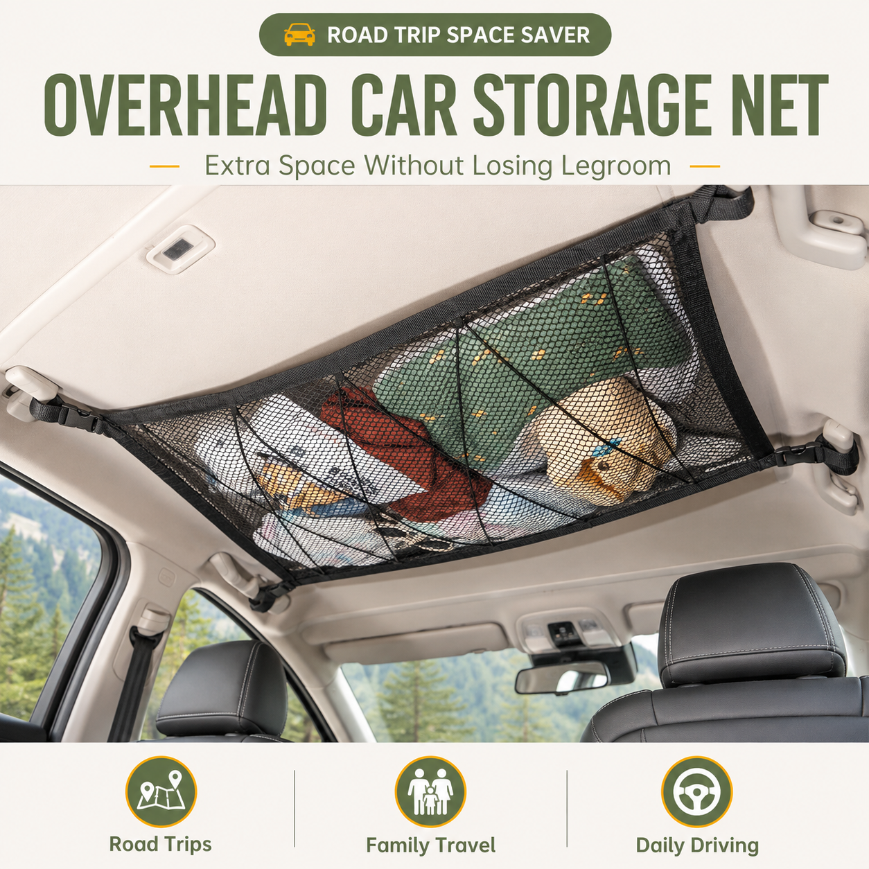 Extra Overhead Car Storage Without Losing Passenger Legroom