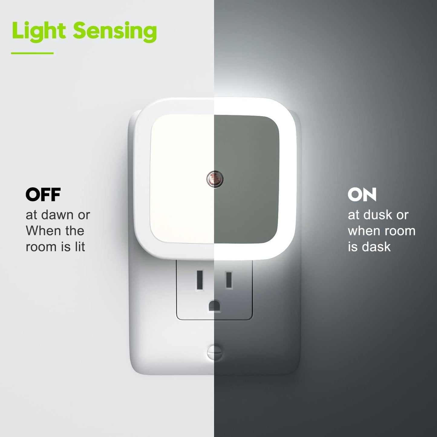 Bamafrontierma™ Night Lights Plug into Wall-Auto-On/Off
