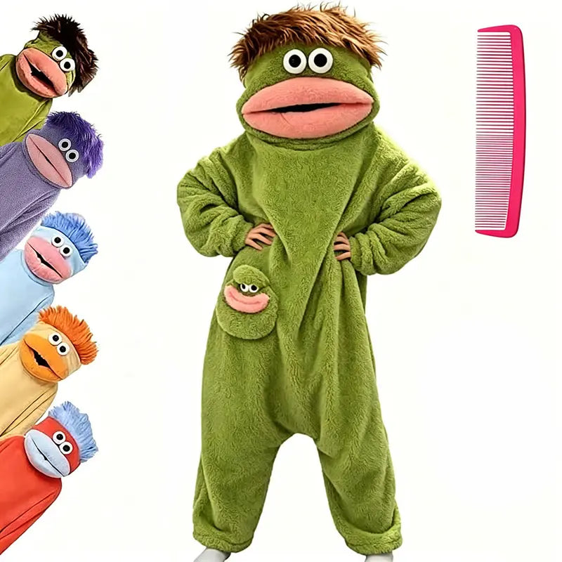 Funny Monster Fleece Onesie – Ultra-Soft Oversized Pajamas for Cozy Lounging & Parties