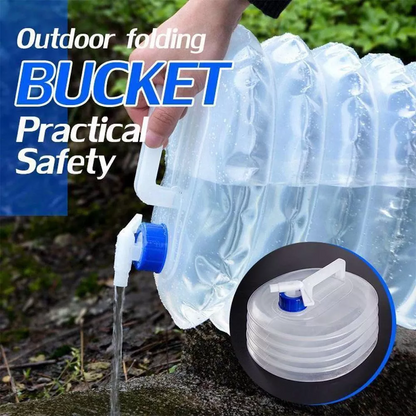 Collapsible Water Container with Spigot — Easy Water Access for Camping, Picnics & Road Trips