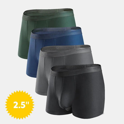 Men's Dual Pouch Micro Modal Trunks 4-Pack Basic