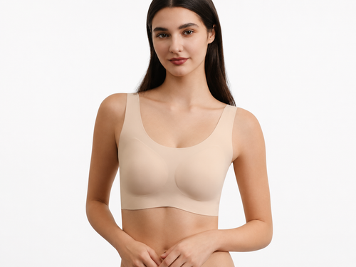 Seamless Wireless Sculpting Bra – Invisible Comfort & Natural Lift