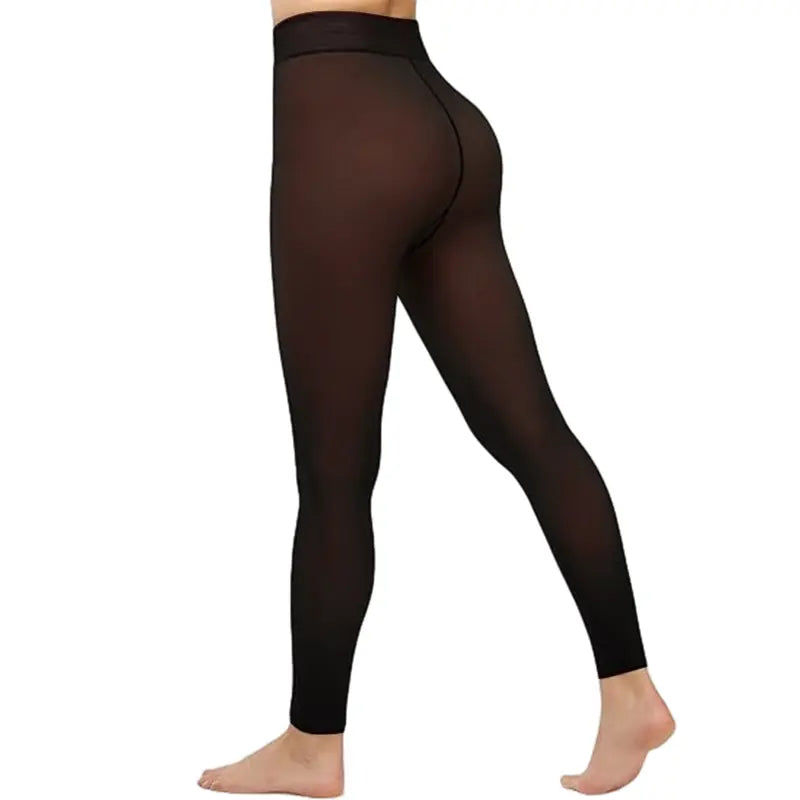 Women’s Fleece-Lined Fake Sheer Thermal Tights