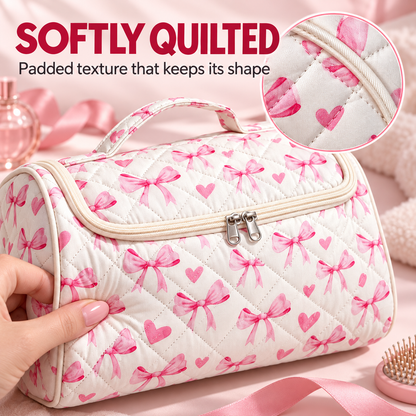 Handcrafted Hair Dryer & Makeup Organizer for Effortless Travel