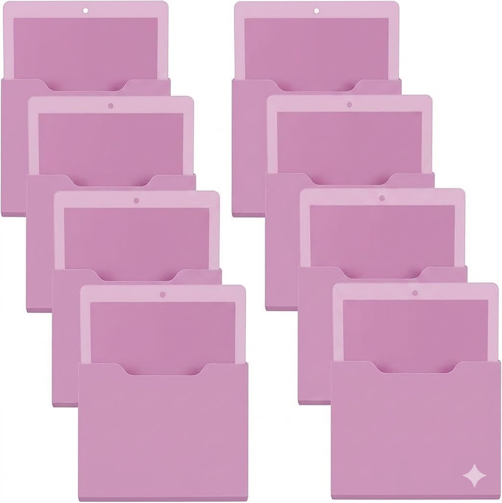 Magnetic File Holder Paper Holder Pocket Organizer Hanging 10 X 13 Inch