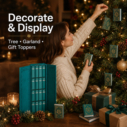 25-Day Mini Book Ornament Advent Calendar