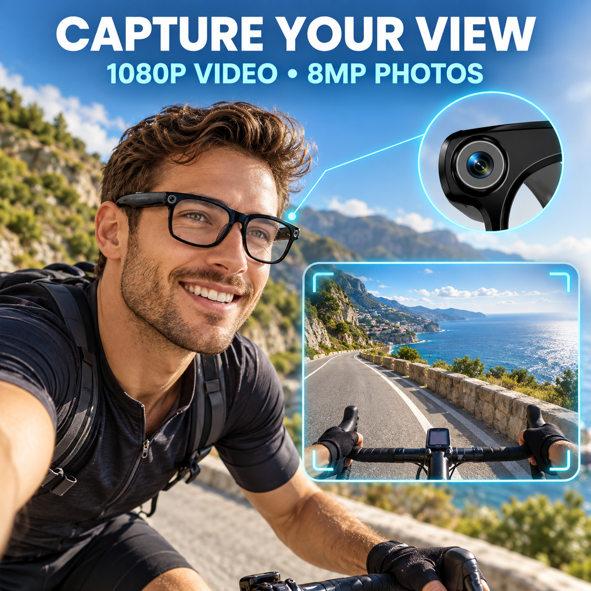 🔥Free shipping🔥AI Smart Glasses with Camera, Translation & Open-Ear Audio👓