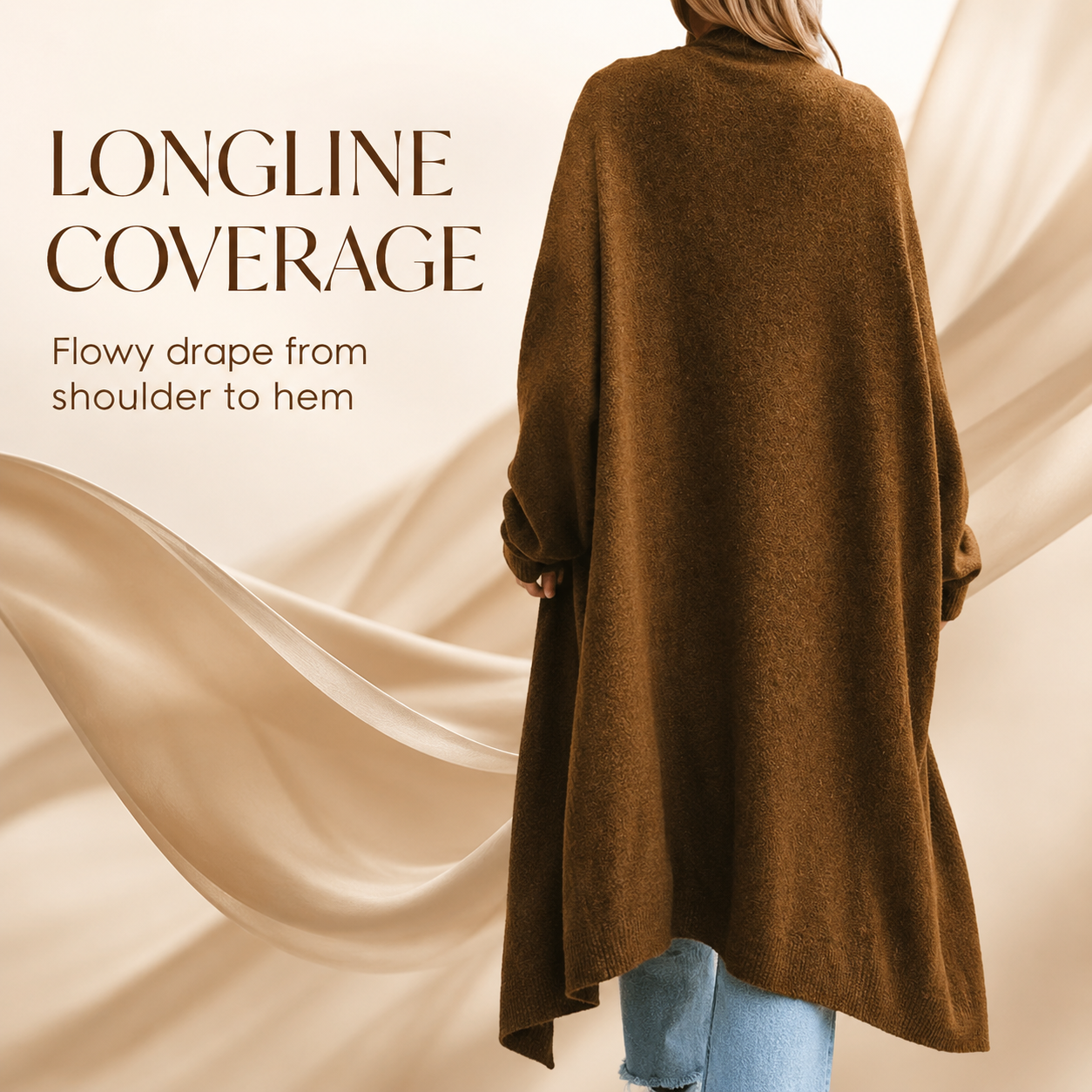 Cozy Oversized Longline Cardigan for Effortless Everyday Layering
