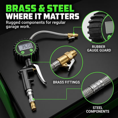 200 PSI Digital Tire Inflator Gauge