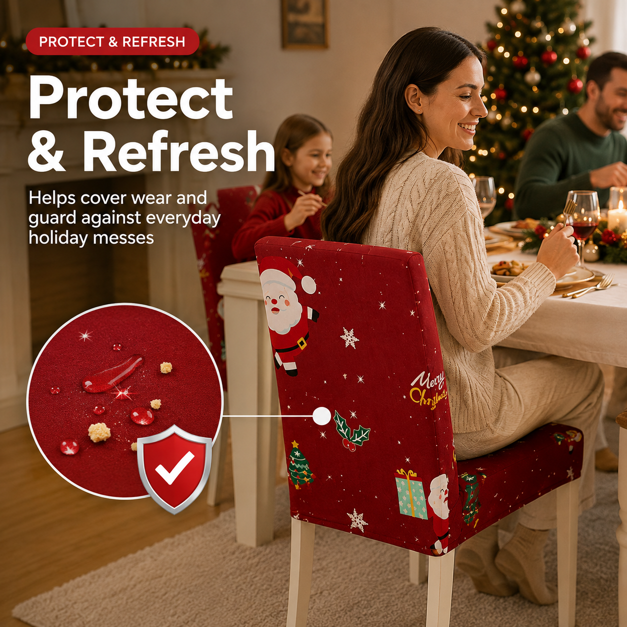 Turn Everyday Dining Chairs Into Christmas Décor