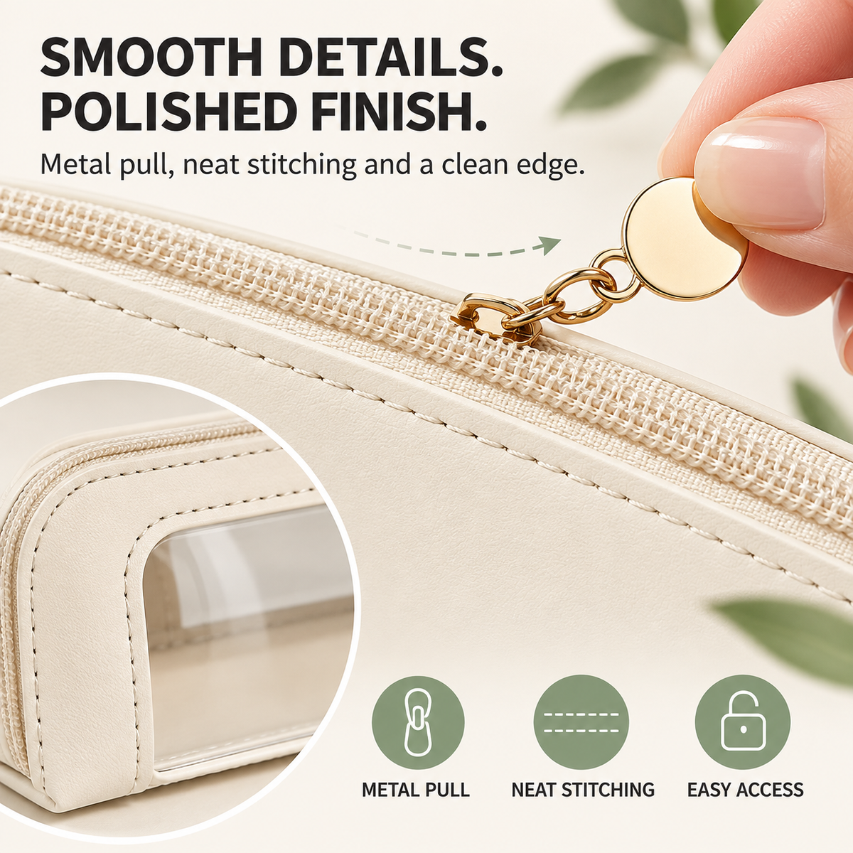 💄Multifunctional Portable Makeup Brush and Cosmetic Zippered Organizer Bag💄